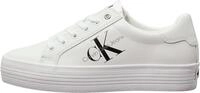 Calvin Klein Damen Vulcanized Sneaker Flatform Laceup Plateau, Wei&szlig; (Bright White),