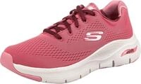 Skechers Damen Arch Fit Big Appeal Sneaker, Rose Mesh Burgundy Trim, 35 EU