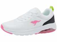 KangaROOS Damen K-Air Haze Sneaker, White/Fandango pink, 36 EU