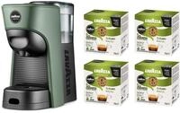 Lavazza, A Modo Mio Tiny Eco Green Kaffeemaschine mit 64 sortierten Kapseln,