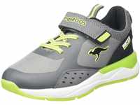 KangaROOS KD-Dips EV Sneaker, Steel Grey/Lime, 33 EU