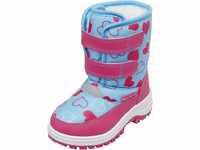 Playshoes Kinder Winter-Stiefel, warme Schneestiefel mit Klettverschluss, mit