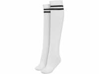Urban Classics Damen Ladies College Socken Strümpfe Kniestr mpfe, White/Black, 40-42