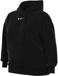 NIKE DV4984-010 W NSW PHNX FLC OS PO Hoodie PL Sweatshirt Women's Schwarzes...