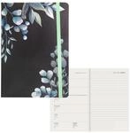 Idena 11060 - Terminkalender 2024, DIN A5, Leaves, 176 Seiten, 1 Woche auf 1 Seite,