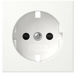 GIRA 492103 Abdeckung Schuko Steckdose System 55 reinwei&szlig;