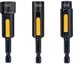 DEWALT Au&szlig;ensechskant-Steckschl&uuml;ssel Set (3-teilig, 8, 10, 13 x 75 mm,...
