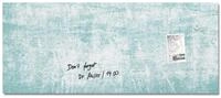 SIGEL GL297 Premium Glas-Magnettafel 130x55 cm, blau-gr&uuml;n, Design Turquoise Wall,