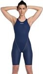 Arena Damen Powerskin St Next Ob. One Piece Swimsuit, Blau, 38 EU
