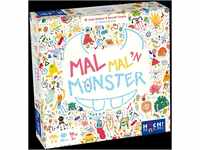 HUCH! | Mal maln Monster | Kinderspiel für 2 bis 4 Spieler ab 5 Jahren 