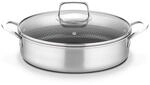 GSW Servierpfanne Innoxa Black, Pfanne mit Deckel aus Glas, Edelstahlpfanne,