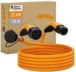 Lapp Mobility Typ 2 Ladekabel 22 kW 10m, Orange, Buchse auf Stecker - E-Auto