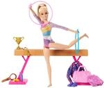 Barbie Gymnastik-Puppen- und Zubeh&ouml;r-Set | Blonde Modepuppe, C-Clip f&uuml;r...