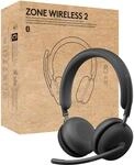 Logitech Zone Wireless 2 Premium-Headset mit Ger&auml;uschunterdr&uuml;ckung,...