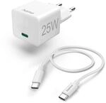 Hama Schnellladeger&auml;t mit Ladekabel USB-C, Mini-Ladeger&auml;t, PD, 25 W, 1,5 m, WS