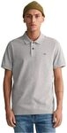 Gant Herren Reg Shield Pique Polohemd, Grey Melange, XL EU