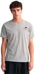 Gant Herren Reg Archive Shield Emb T-Shirt T Shirt, Grey Melange, 3XL EU