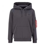 Alpha Industries Back Print Hoody Kapuzensweat f&uuml;r Herren Vintage Grey