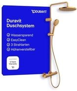 Duravit Duschsystem, wassersparendes Shower System, Duschkopf mit 3 Strahlarten