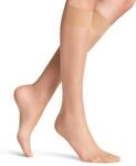 FALKE Damen Kniestr&uuml;mpfe Seidenglatt 15 DEN W Kh transparent einfarbig 1 Paar,