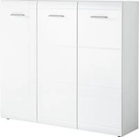 Germania Schuhschrank 3523-84 GW-Adana, mit Hochglanz-Fronten, in Wei&szlig;, 134 x...