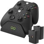 Venom Doppel-Ladestation mit 2 x wiederaufladbaren Akkupacks &mdash; Schwarz (Xbox Series