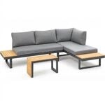 greemotion Lounge-Set Samara, Gartenm&ouml;bel-Set aus Aluminium, inklusive Kissen,