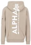 Alpha Industries Back Print Zip Hoodie f&uuml;r Herren Vintage Sand