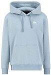 Alpha Industries Basic Hoody Small Logo Kapuzensweat f&uuml;r Herren Greyblue