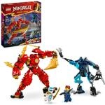 LEGO NINJAGO Kais Feuermech, Actionfiguren-Spielzeug f&uuml;r Kinder mit roter...