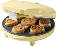 Bestron Waffeleisen f&uuml;r Mini-Cookies, Mini-Cookie-Maker in Tiermotiven, Waffeleisen