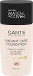 SANTE Naturkosmetik Radiant Care Foundation 01 Warm Ivory, vegane Foundation mit