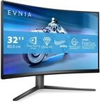 Philips Evnia 32M2C5500W - 32 Zoll QHD Curved Gaming Monitor, 0,5 ms MPRT, 240 Hz,