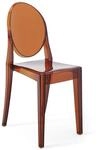 Kartell Victoria Ghost, Stuhl, 2-er Satz, Bernstein