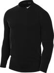 Nike Herren Top Warm Mock Langarmshirt, Black/White, XL