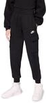 Nike Unisex Kinder NSW Club Trainingshose, Black/Black/White, 122-128 EU