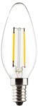 M&uuml;ller-Licht Retro LED Lampe Filament Kerzenform E14, 2,9 W ersetzt 25 W, Glas klar,