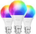 Nanoleaf Matter Essentials Gl&uuml;hbirne, 3 Smarten RGBW B22 LED Lampen - Matter...