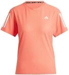 Adidas Damen Own The Run Base Tee, Preloved Scarlet, XS