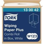 Tork Starke Mehrzweck-Papierwischt&uuml;cher Wei&szlig; W1/2/3, 1 &times; 750 m Rolle, 130042