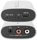 FeinTech VMA00102 HDMI ARC Audio Extractor Adapter f&uuml;r TV mit...