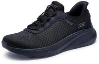 Skechers Damen In Color BOBS Squad Chaos, Schwarzer Netzbesatz, 41 EU