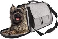 Hundetasche - Tragetasche Amy Grau &ndash; 45x21x28cm &ndash; Textil &ndash; verst&auml;rkter Rahmen