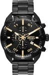 Diesel Watch for Men Spiked Quarz/Chrono Uhrwerk 49 mm Geh&auml;usegr&ouml;&szlig;e mit einem