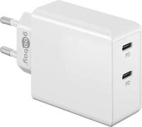goobay 61758 Dual Port USB-C Ladeger&auml;t 36W / Schnellladeger&auml;t PD/Universal USB