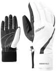 Ziener Damen Kitty AS Ski-Handschuhe/Wintersport | Wasserdicht Atmungsaktiv, white,