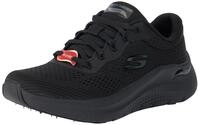 Skechers Damen Arch Fit 2.0 Big League Trainers, Black Mesh/Gunmetal Trim, 37.5 EU