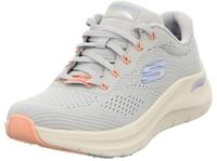 Skechers Damen Arch Fit 2.0 Big League Sports Shoes, Light Grey Mesh Periwinkle Coral