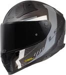 LS2, Integraler Motorradhelm VECTOR II CARBON GRID Matt Black Grey, XXS