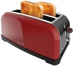 Cecotec Vertikaler Toaster Toastin' time 1500 Red Lite, 1500W Leistung, Kapazit&auml;t